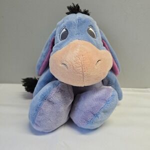 Disney Parks Eeyore Plush 15”‎ Stuffed Animal Embroidered Eyes Winnie the Pooh